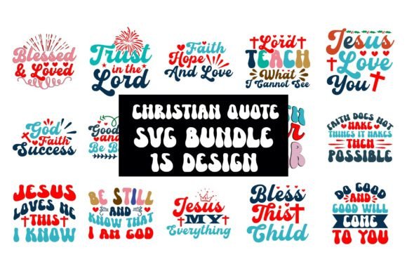 Christian SVG Bundle 15 Design for Graphics & Crafts