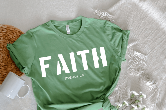 Christian SVG Faith Shirt PNG: Graphics for Crafts