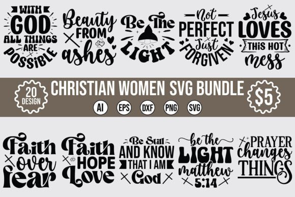 Christian Women Bundle Vol-3: Graphics & Crafts Review