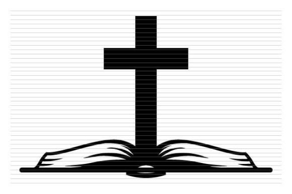 Holy Bible Christian Book with Cross Graphics & Illustrations