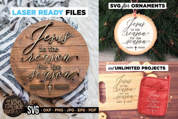 Jesus is the Reason SVG: Graphics for Faith Crafts