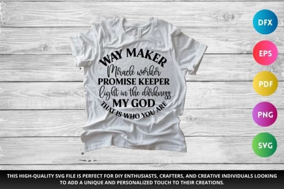 Way Maker SVG Christian SVG for Graphics and Crafts